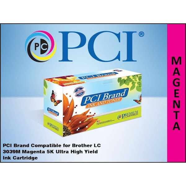 Pci Compatible Brother LC3039M Magenta 5K Yld Ink for MFCJ5845DW, MFCJ5945DW, MFCJ6545DW, MFCJ6945DW LC3039M-PCI - main